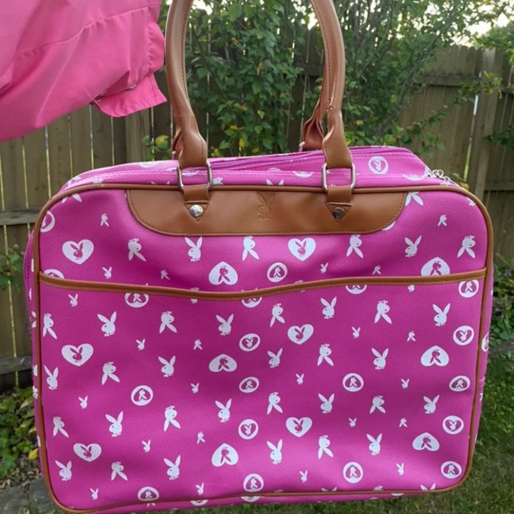 Rare pink playboy monogram bag
